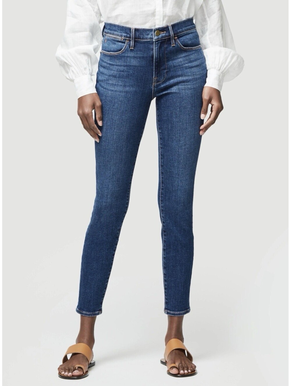 FRAME Le High Skinny Women's Blue Denim Medium Wash Jeans Size 29